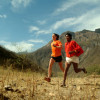 Scott Jurek and Arnulfo Quimare of the Tarahumara tribe, photographed by Luis Escobar.