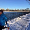 Sarah running CenPark res in snow 2