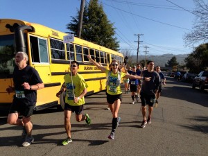 Running the marathon and showing that I hella love Oakland. (photo by Mark Tanaka)