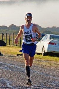 Scott running the Big Sur Marathon last month.