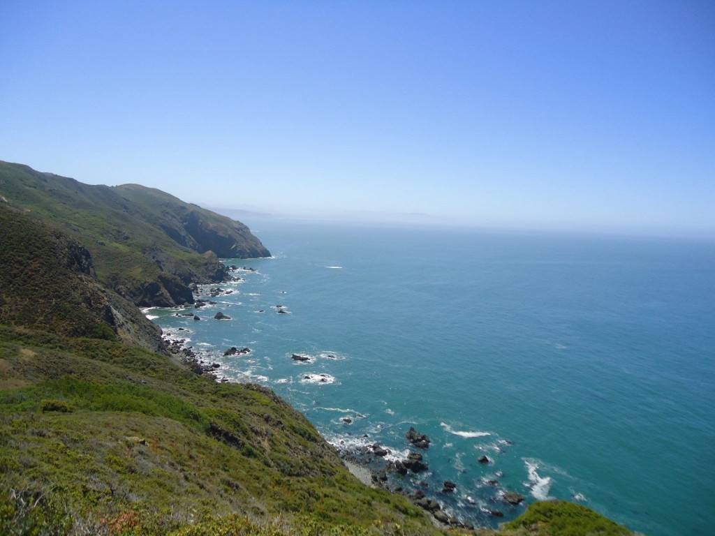 (Photo by Kynan Matz) ... and we ran this familiar stretch along Pirates Cove twice during the Marin Ultra Challenge ...