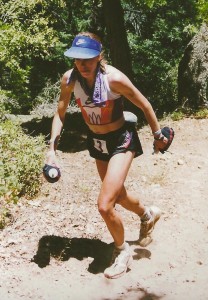 Ann at age 33 en route to her 17:37 course record at Western States in 1994 (photo courtesy www.wser.org)