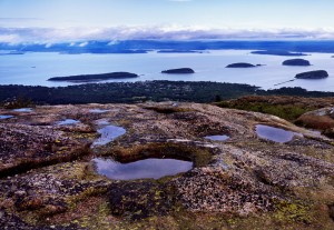 The view from the top of Cadillac Mountain.