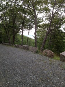 An example of the road's perfect footing, and more of the granite blocks that line the way.