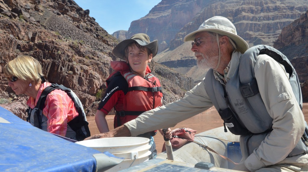 Two of our wonderful, experienced guides--Donna Koster and Bob Dye--teaching Kyle how to drive.