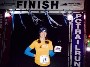 finish of Night Sweats Marathon