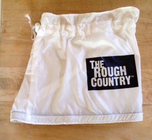 The modified Rough Country Silkworm Gaiter with the top part shortened and a Velcro strip sewn on its inside base.