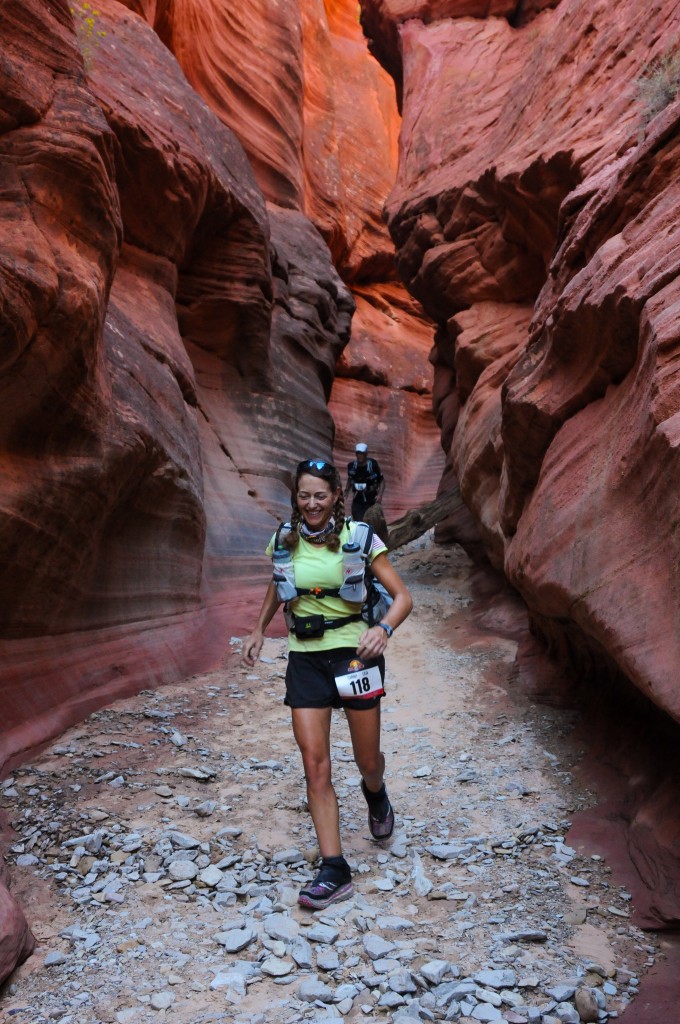 Sarah in slot canyon stage 5