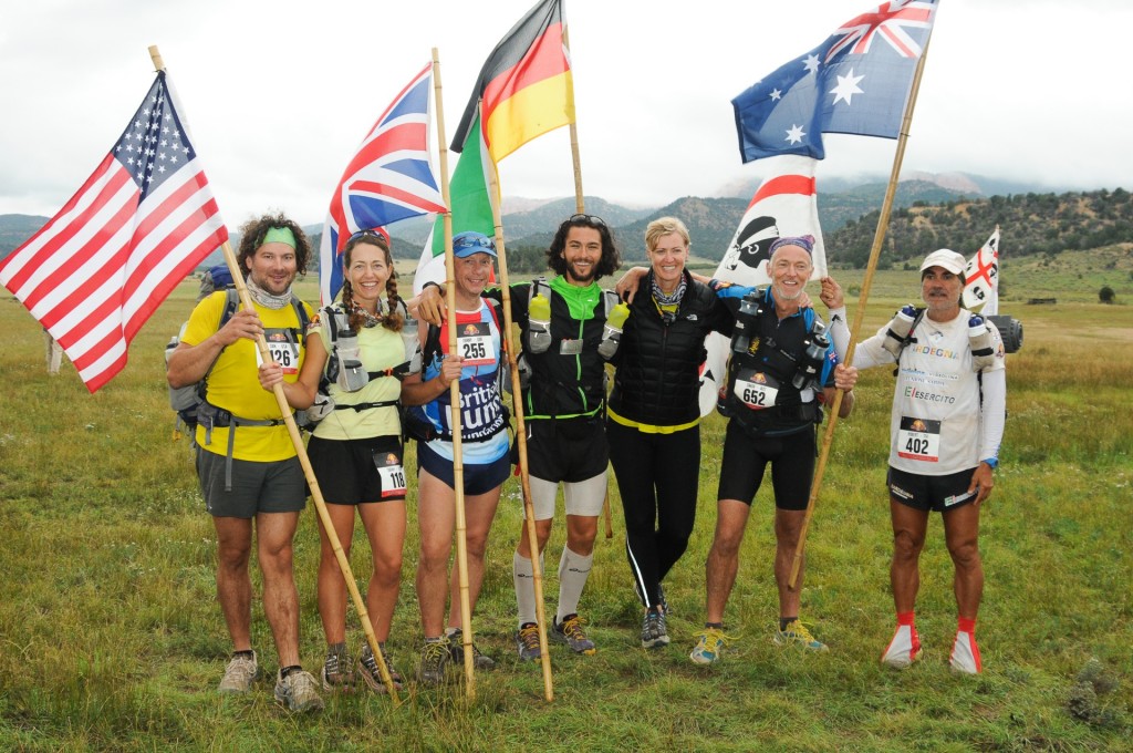 our tent group at finish