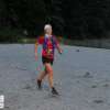 sarah running by blue lake beach