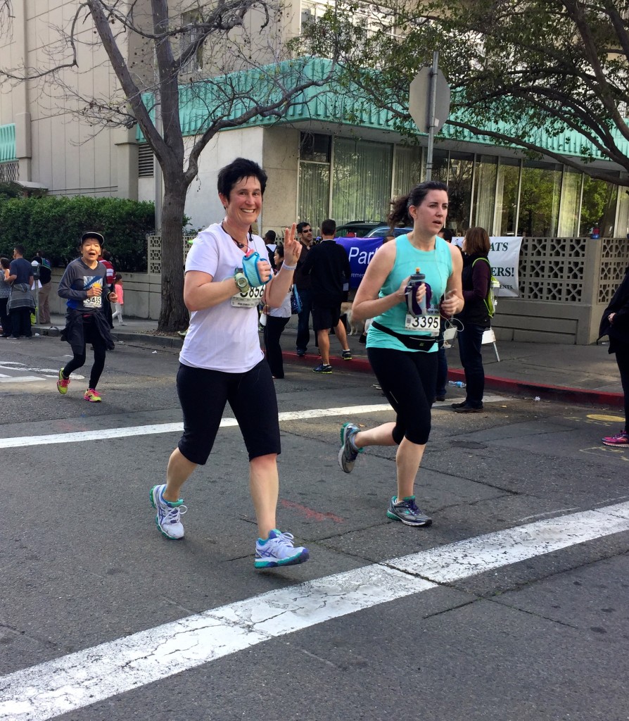 I was so happy to see another one of my clients, Stacey Sklar, finishing the Half strong after a rough patch. She resisted the urge to walk, and she dug deep to speed up at the finish!