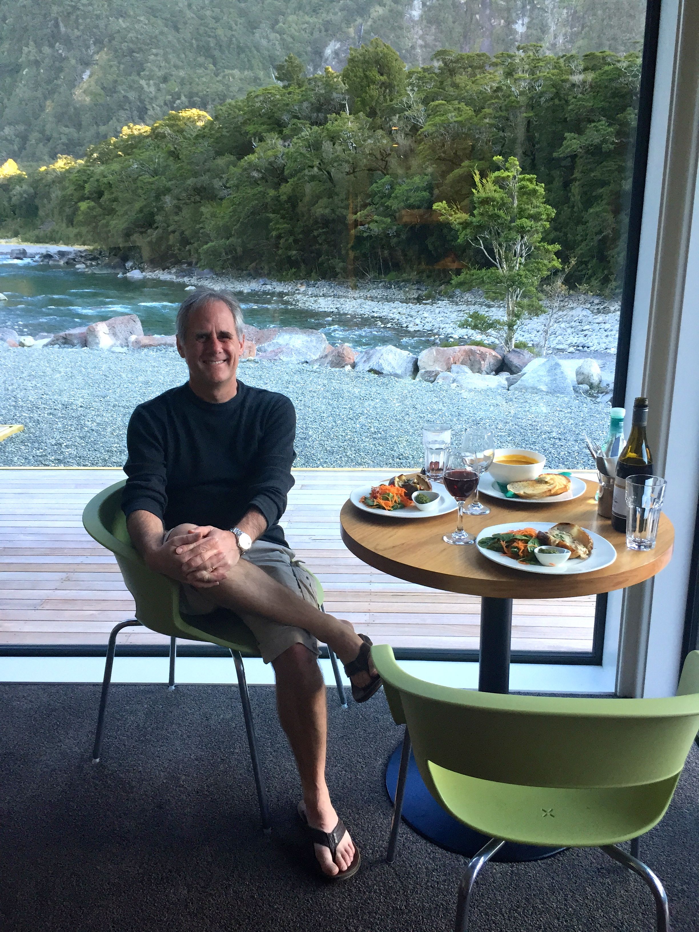 dinner at Milford Sound Lodge