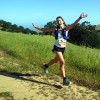 As you can see, I was in a good mood while racing the Diablo Trail Challenge half marathon. Photo by my buddy Nate Dunn, who was so nice to be out there. 