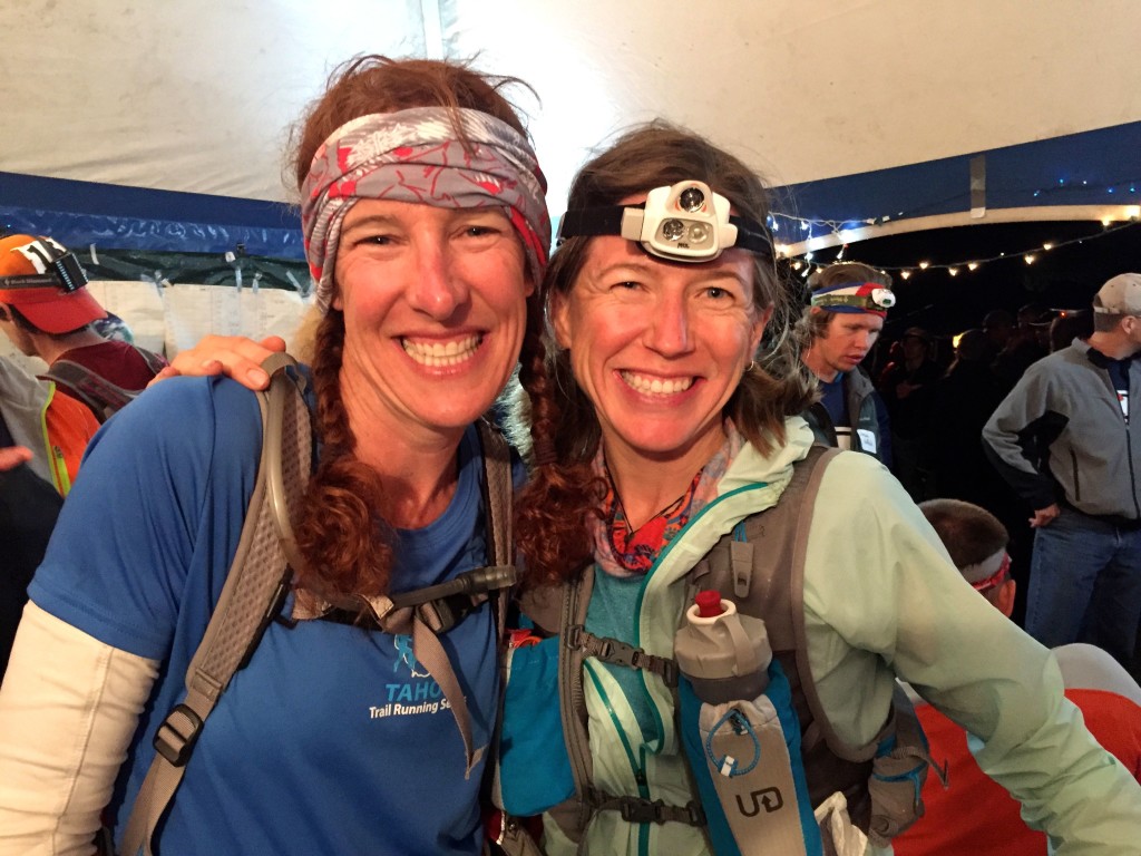 It was so great to see these ladies' smiling faces! Gretchen Brugman, pacing Meghan Hicks, at Ouray.