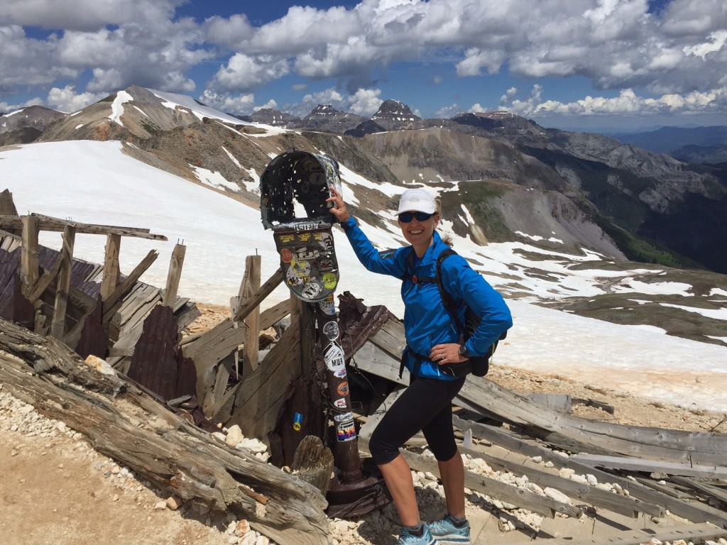 That's an old mailbox on the Imogene summit. I asked Morgan to take this pic as an homage to my great-grandfather Ed Lavender, who ran a mule train that carried mail and supplies to Tomboy Mine in the early 1900s.